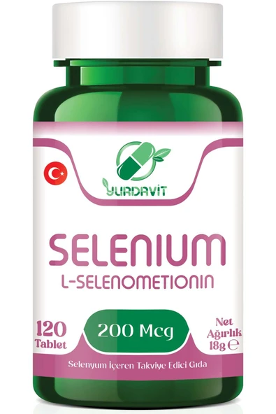 Yurdavit Selenium 200 mcg 120 Tablet - Selenyum Takviyesi 6X120 Tablet - 2