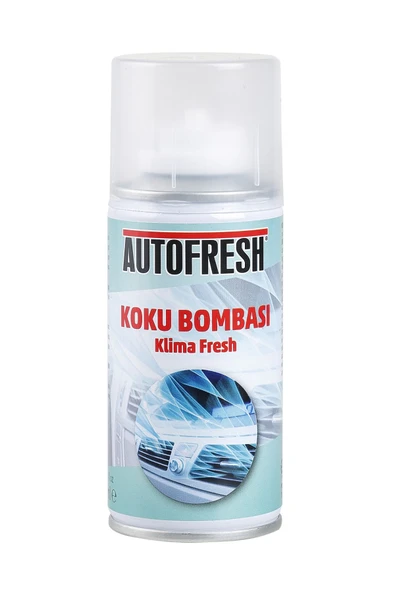 AutoFresh Koku Bombası Klima Fresh Klima Temizleyici Kötü Koku Giderici Sprey Amber Esanslı 150 ML