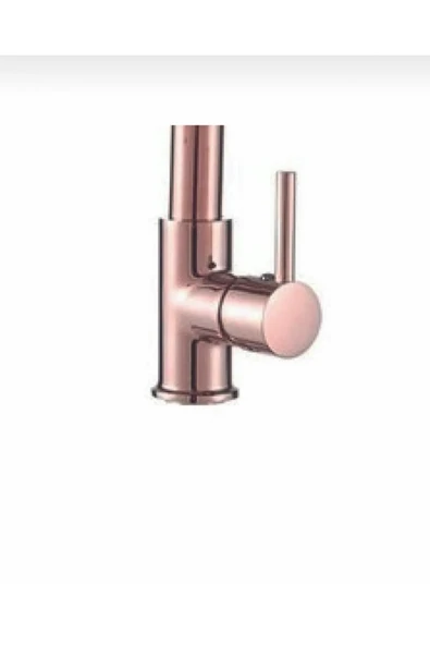 Bakır Mutfak Bataryası Spiralli Uzayan Sistem Bronz Evye Musluğu Endüstriyel Tasarım Batarya Armatür - Resim 3