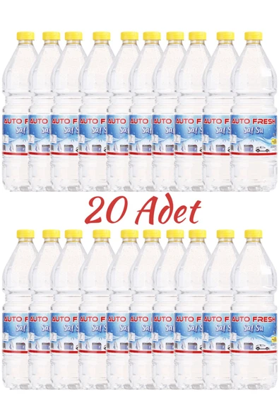 AutoFresh SAF SU 1 LT 2O'Lİ PAKET DİSTİLE SU SAFSU 20 ADET AKÜ ÜTÜ SUYU