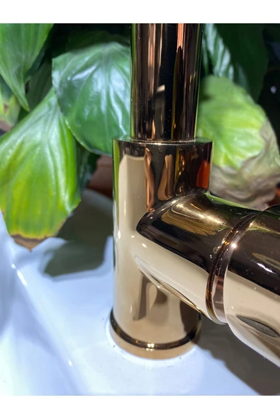 Bronz Mutfak Bataryası Spiralli Evye Musluğu Premium Bakır Mutfak Bataryası Pirinç Malzeme - Resim 5