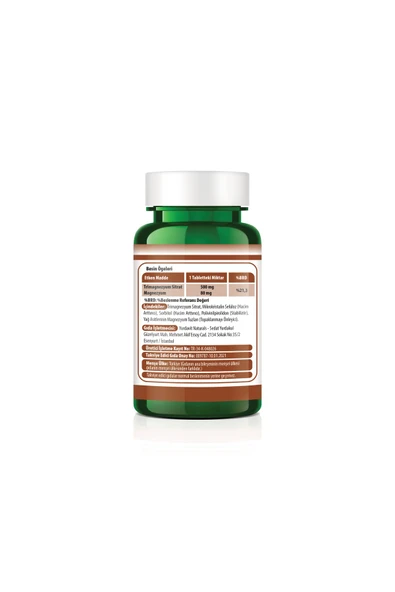 Yurdavit Magnezyum Sitrat 500 Mg MAG 120 Tablet Magnesium Citrate Mayıs 2026 - 2