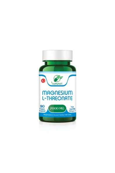 Yurdavit Magnezyum Magnesium L-threonate Vejeteryan 90 Bitkisel Kapsül 2026