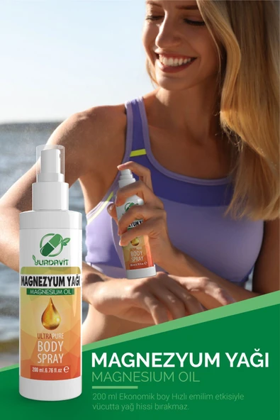 Yurdavit Magnezyum Yağı 200 ml OİL - 4