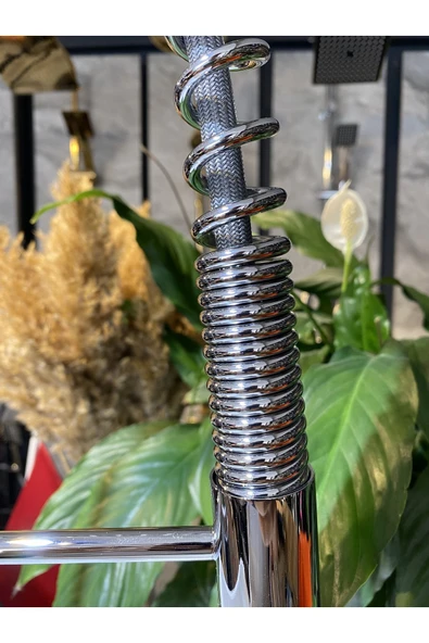 Mutfak Bataryası Endüstriyel Musluk Country Tasarım Spiralli Uzayan Sistem Batarya - Resim 5