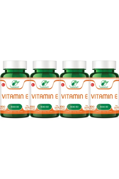 Yurdavit E Vitamini 100 Kapsül 400 Ünite Aromasız 4X100 Kapsül