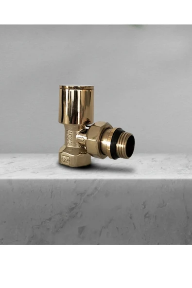 Gold Havlupan Gold Radyatör Altın Havlupan 50 70 Vanalar Dahil Komple Set Banyo Radyatör - 2