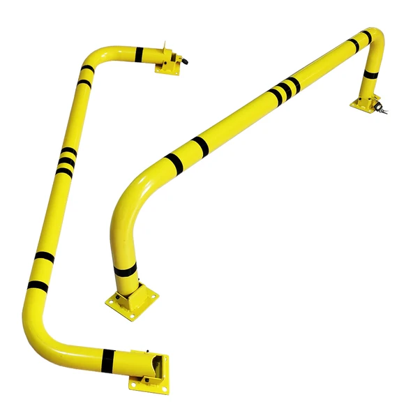 Katlanır Park Bariyeri Otopark Demiri Kişisel Kilitli Yatar Otopark Bariyeri 150 cm 2mm Sarı - Resim 2