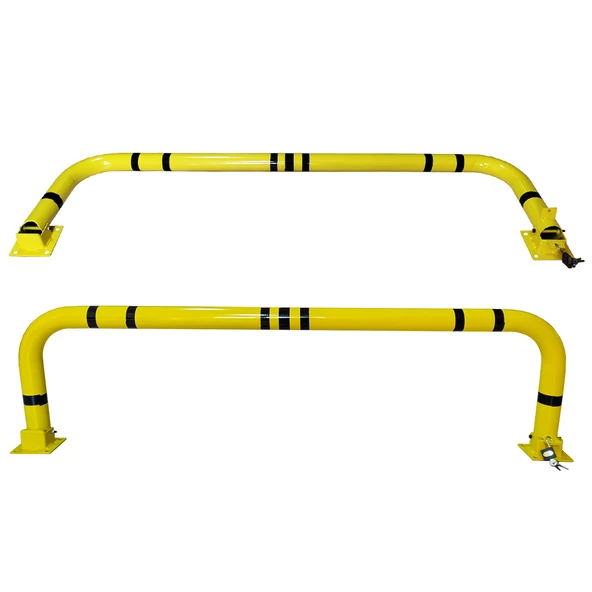 Katlanır Park Bariyeri Otopark Demiri Kişisel Kilitli Yatar Otopark Bariyeri 150 cm 2mm Sarı - Resim 3