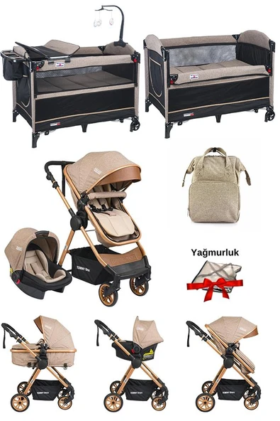 Handy Yenidoğan Seti Bebek Arabası Travel Sistem Oyun Parkı Çanta - 4