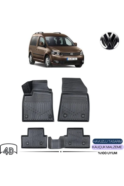 VOLKSWAGEN CADDY 2013 4D Havuzlu Paspas