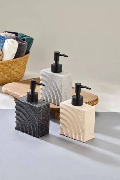 Mutfak Banyo Mermer Sıvı Sabunluk Sabunluk 350 ml - 6