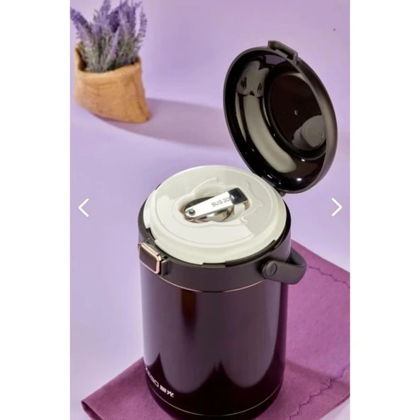 COOKER-ZEGO MAVİ YEMEK TERMOSU ÇELİK 2 LT YK1412 XG-6925 - 4
