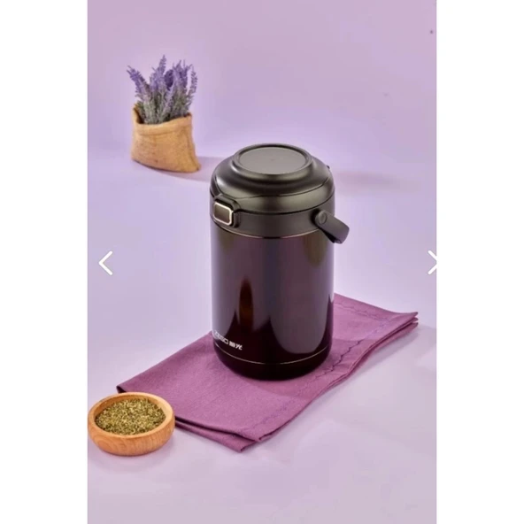 COOKER-ZEGO MAVİ YEMEK TERMOSU ÇELİK 2 LT YK1412 XG-6925 - 3