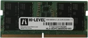 HI-LEVEL 16GB DDR5 4800MHz NOTEBOOK RAM HLV-SOPC38400D5/16G
