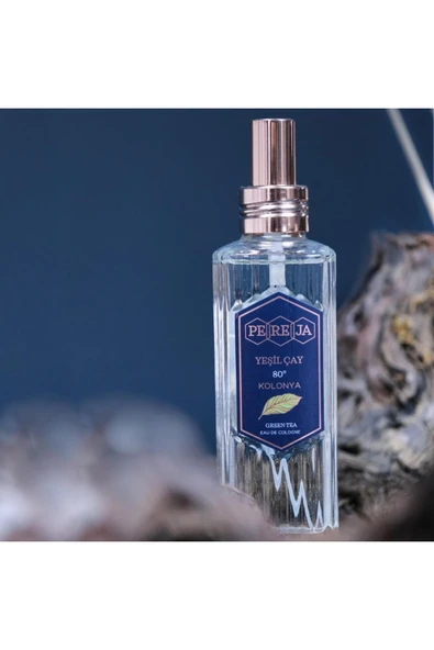 Pereja Spreyli Cam Şişe Yeşilçay Kolonya 100 ml - 2