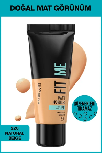 Maybelline Fondöten Fit Me Matte 220 ürün görseli