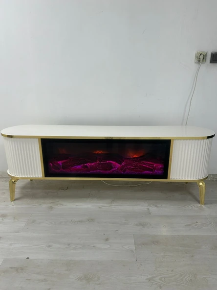 Şömineli Tv sehpası