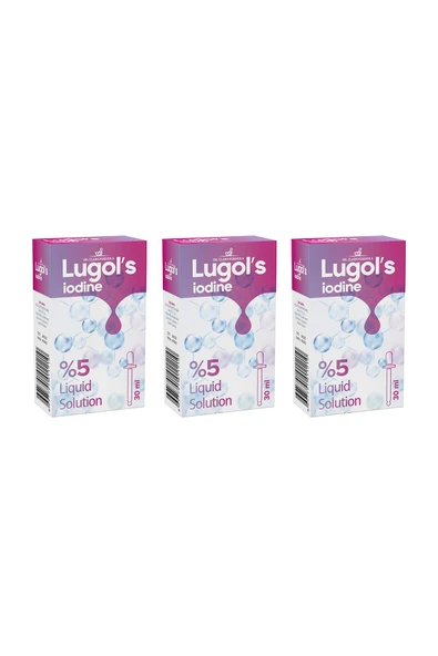 Dr.ClaimFormula Lugol's Solution Iyot %5 Damla 30 ml - 3 Adet