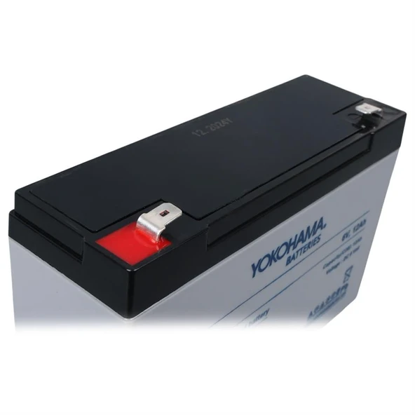 Ayt Yokohama YH- 612 6 Volt 12 Amper Akü 150x50x94 mm Yeni Tarihli Taze Akü - 8