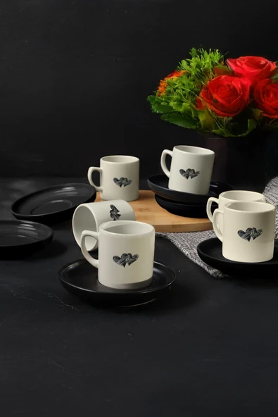 Keramika Amour Nordic Kahve Takımı 12 Parça 6 Kişilik 22661 - 2