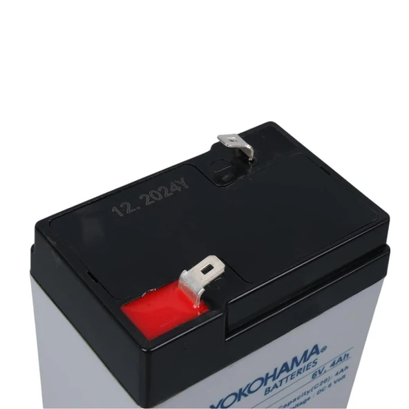 Ayt Yokohama YH-64.0 6 Volt 4 Amper Işıldak Aküsü 70x48x101 mm Yeni Tarihli Taze Akü - 8
