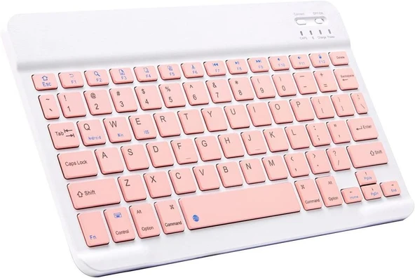 Durabook R11 Rugged 11.6" Uyumlu Kablosuz Bluetooth Şarj Edilebilir Klavye - Pembe