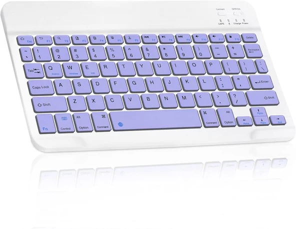 Casper Via L50 10.1" Uyumlu Kablosuz Bluetooth Şarj Edilebilir Klavye - Mor