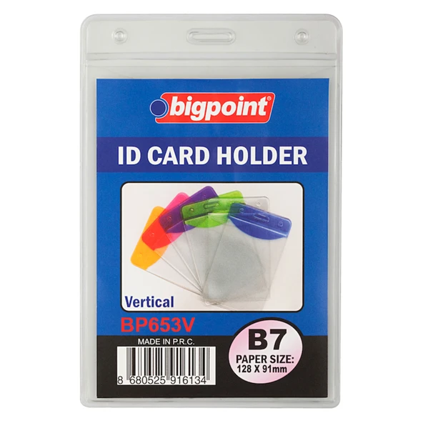 Bigpoint Korumalı Kart Poşeti Dikey B7 (91x128mm) 10'lu Poşet