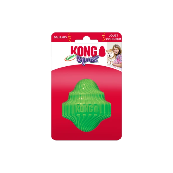 Kong Squeezz Orbitz Dönen Daire Şeklinde Köpek Oyuncağı S/M