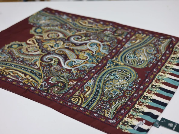 Bonjela Soft Pamuklu Şal Bordo Serisi LBS1312 ürün görseli