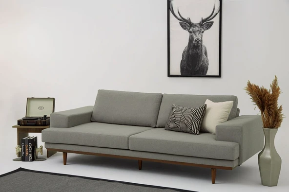 Hora Üçlü Koltuk, Sütlü Kahve - Resim 2