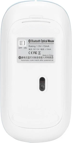 Xiaomi Redmi Pad Pro 12" Uyumlu Kablosuz Bluetooth Pilli Optik Mouse - Mavi - 4