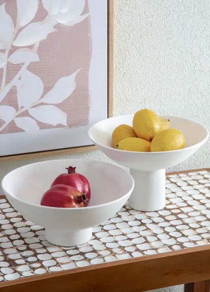 The Mia Pure Dekoratif Ayaklı Kase 28x28x19 cm - 2