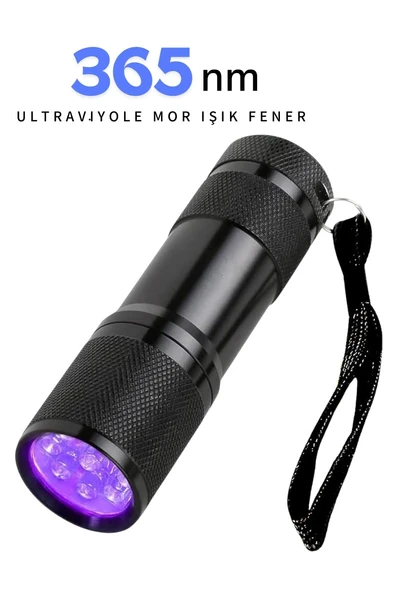 UV-101 Ultraviyole Mor Işık Fener, 365 nm Uv El Feneri