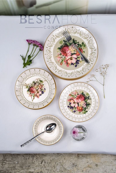 BESRAAVM LUXE BLOOM SET YEMEK TAKIMI - 3