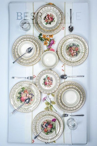 BESRAAVM LUXE BLOOM SET YEMEK TAKIMI - 2