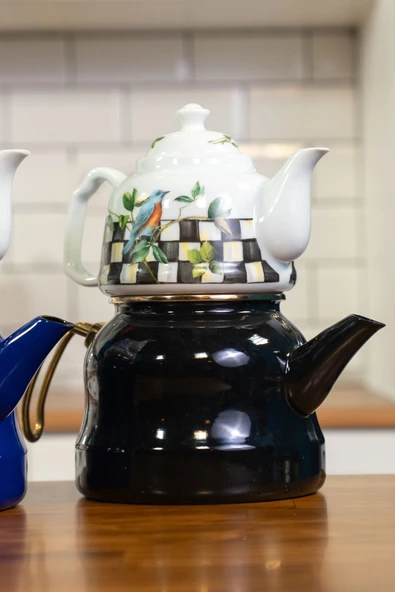 Miss Betty Emaye Royal Porselen Demlikli Çaydanlık Paradise ürün görseli