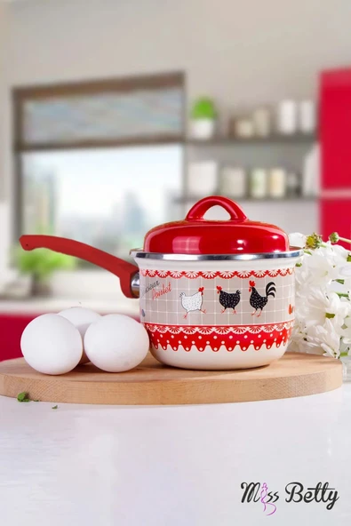 Miss Betty Rafadan Yumurta Sos Tavası 12 cm Derin Emaye Tava ürün görseli