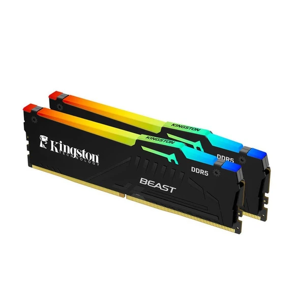 Kingston Beast RGB 32GB (2x16GB) DDR5 6000MHZ CL30 Siyah Ram-KF560C30BBEAK2-32TR - 3