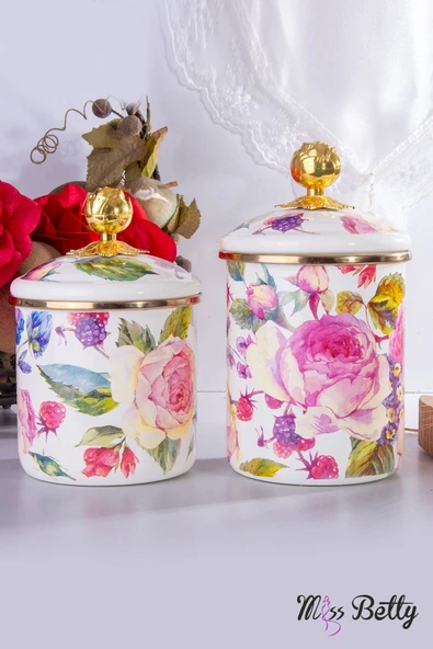 Miss Betty Emaye Kavanoz 2'li Set Rose Deluxe - 1
