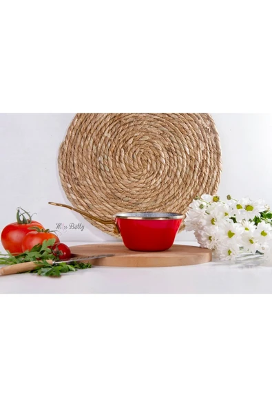 Miss Betty Sos Tava Granit Emaye Kırmızı 13 Cm - 2