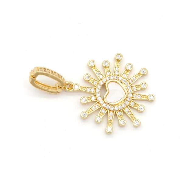 Ajda Charm Çelik Altın Kaplama Kadın Kalp Model-CHR-113 - Resim 3