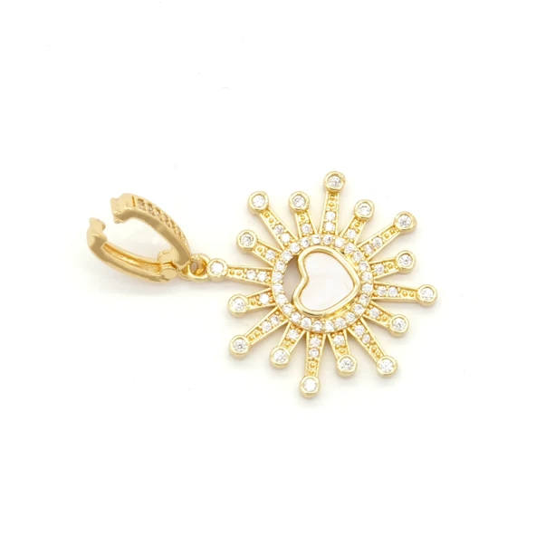 Ajda Charm Çelik Altın Kaplama Kadın Kalp Model-CHR-113 - Resim 2