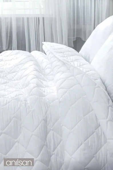 Çift Kişilik Silikon Yorgan +2 Mikrofiber Yastık Seti 800GR - 3