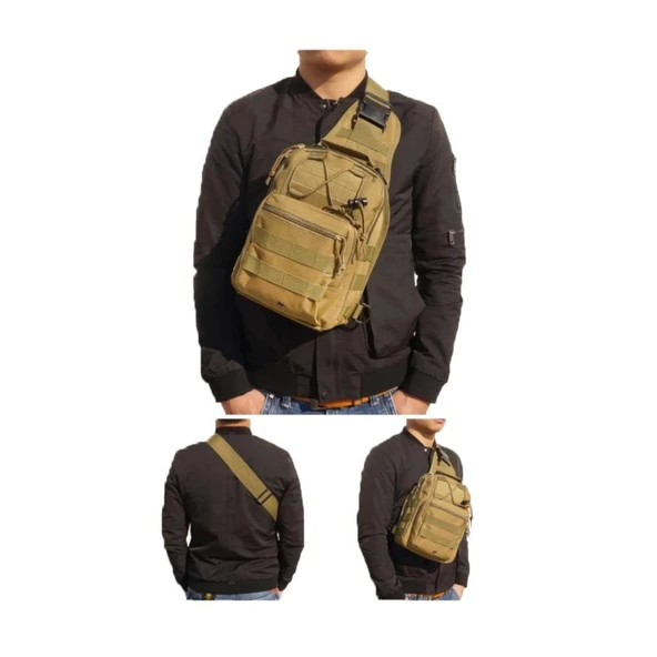 Single Sword Su Geçirmez Outdoor Taktik Tek Omuz Çapraz Çanta - 4