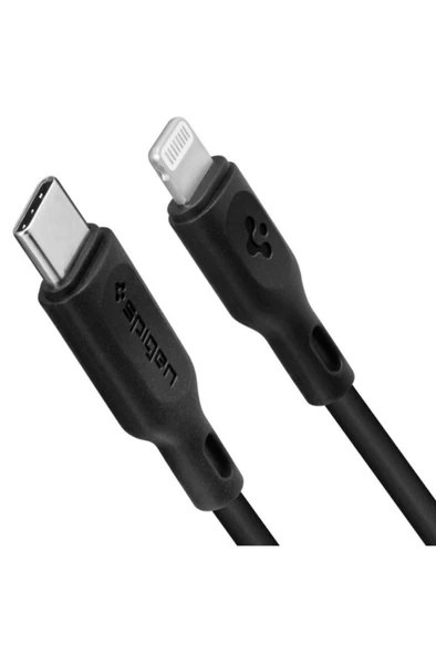 Spigen Essential Apple Usb-c To Lightning Pd Hızlı Şarj Ve Data Kablo Mfı Lisanslı 1 M C10cl Black