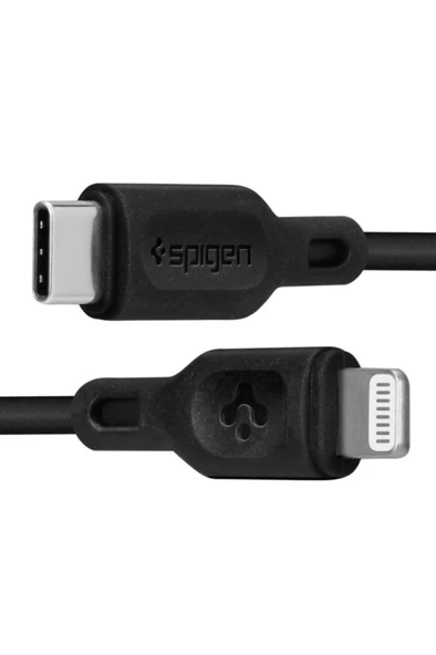 Spigen Essential Apple Usb-c To Lightning Pd Hızlı Şarj Ve Data Kablo Mfı Lisanslı 1 M C10cl Black - Resim 2