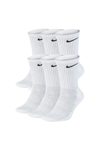 Nike SX7666-100 Everyday Cush Crew 6lı Çorap Seti - 2