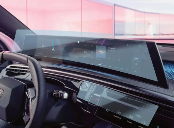 Yeni Peugeot 3008 GT 5008 GT 21" Panaromik Ekran ve i-Toggles Uyumlu Set 9H Nano Ekran Koruyucu - 2